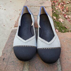 Rothy's "The Flat" Grey Mist Captoe **RETIRED**